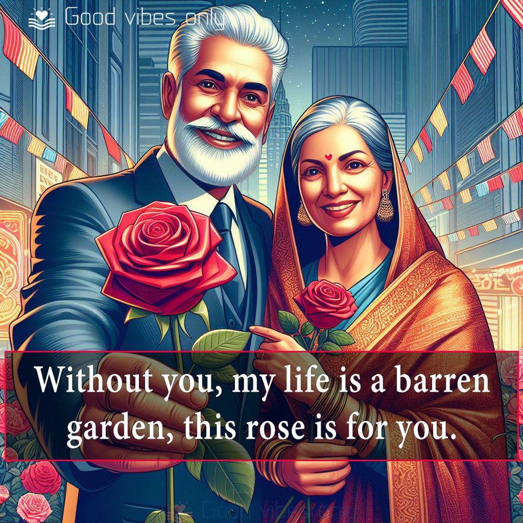 Without you my life is a barren garden this rose is for you Good Vibes Only