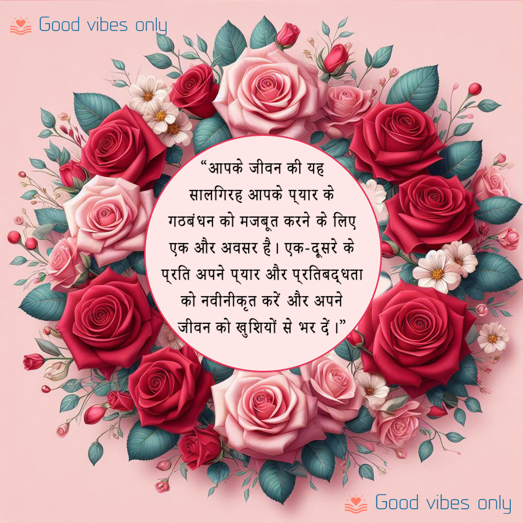 आपके जीवन की यह सालगिरह आपके प्यार के गठबंधन Good Vibes Only