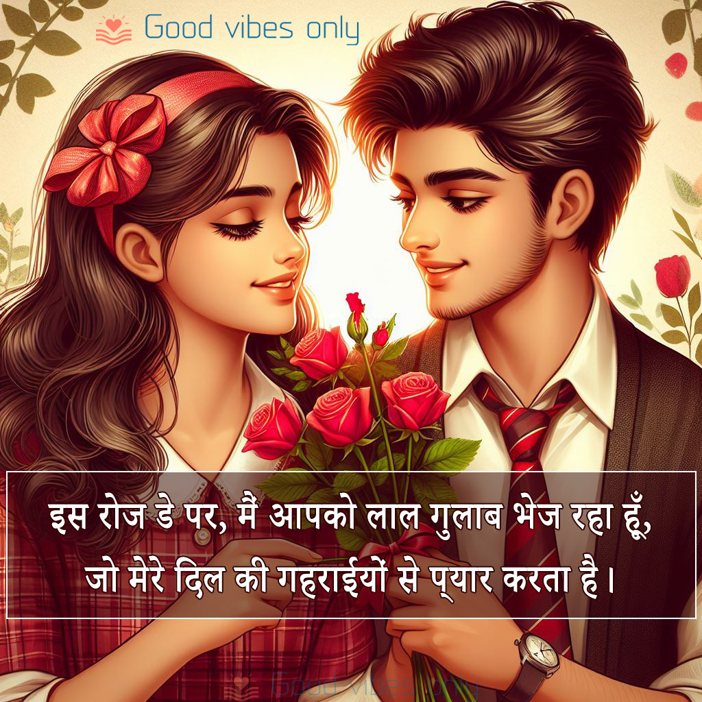 इस रोज डे पर मैं आपको लाल गुलाब भे Good Vibes Only