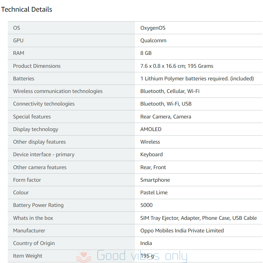 OnePlus Nord CE 3 Lite 5G Good Vibes Only