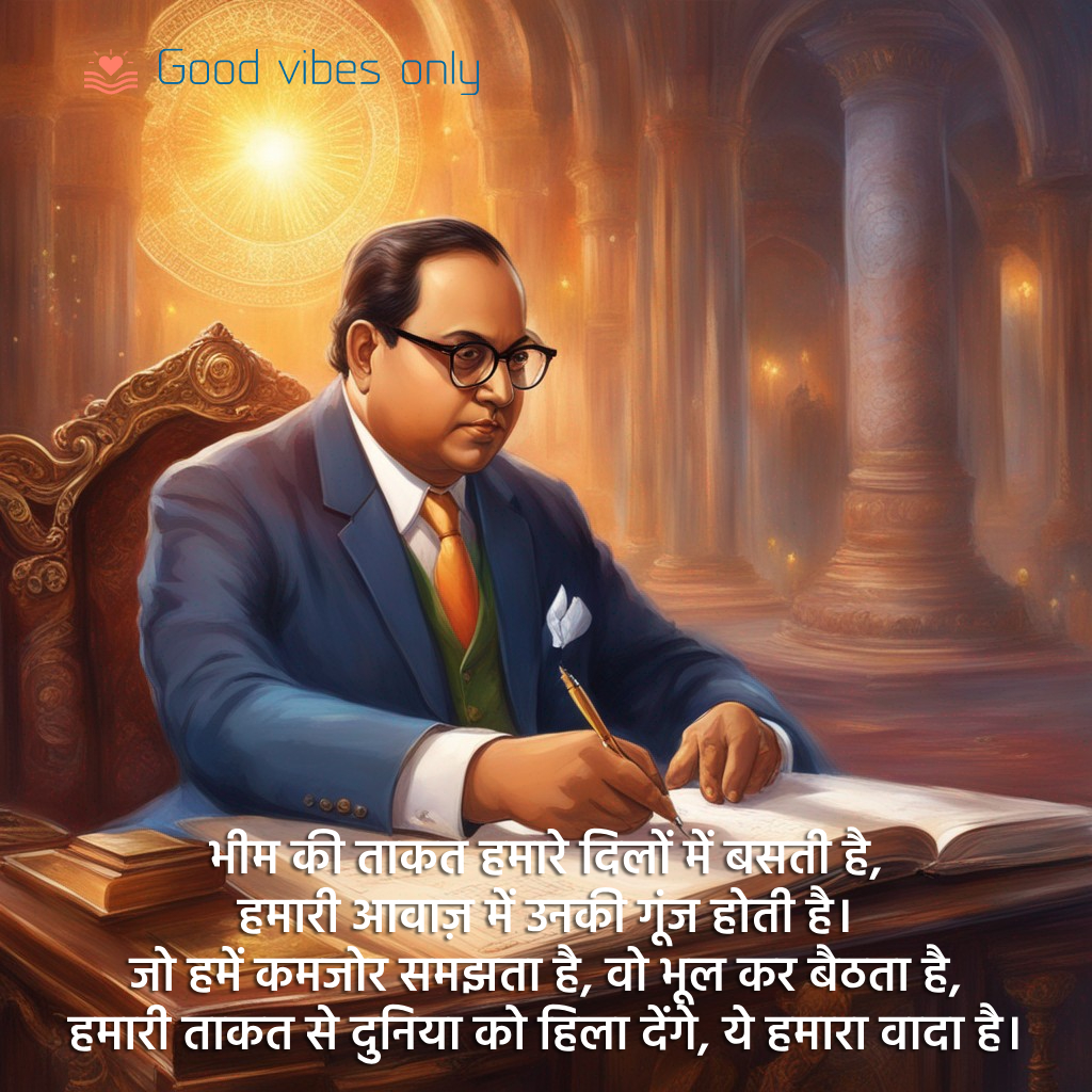 भीम की ताकत हमारे दिलों में बसती है Good Vibes Only