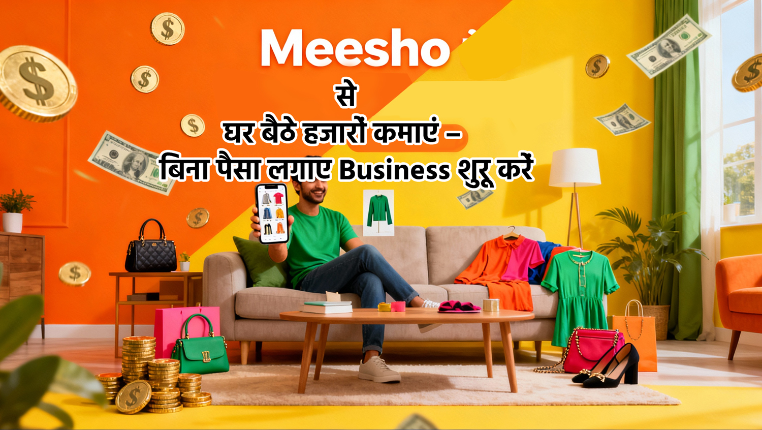 Meesho से घर बैठे हजारों कमाएं – बिना पैसा लगाए Business शुरू करें 4 Messho Good Vibes Only