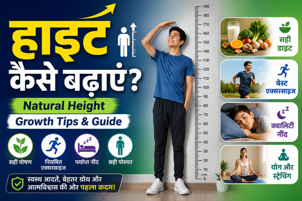 height kaise badhaye natural height growth tips guide Good Vibes Only